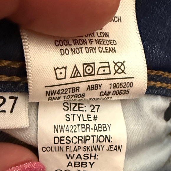 NWOT Hudson Jeans Dark Blue Skinny Jeans - Picture 4 of 7